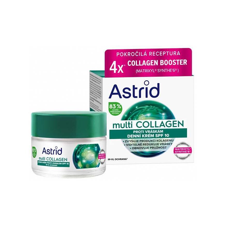 Astrid Anti-wrinkle and elasticity-restoring day cream SPF 10 Multi Collagen (cream) 50 ml