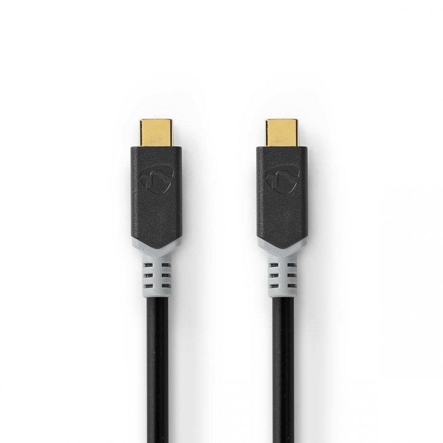 Nedis CCBW64020AT10 USB kabelis USB4 Gen 2x2 1 m USB C Melns, Sudrabs – 2