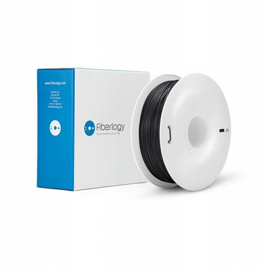 3D spausdinimo medžiaga R PLA iš 100% perdirbto plastiko antracito spalva 1.75mm 0.85kg Fiberlogy – 5