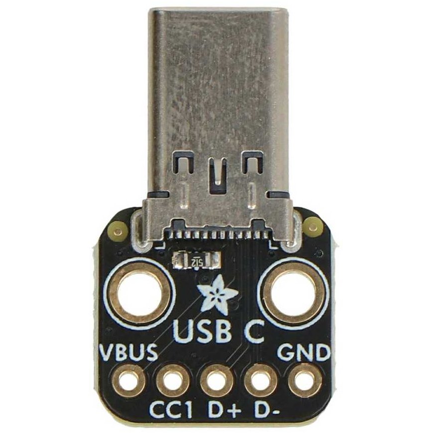 Module with USB Type-C Plug - Breadboard Connector - Adafruit 5978 – 2