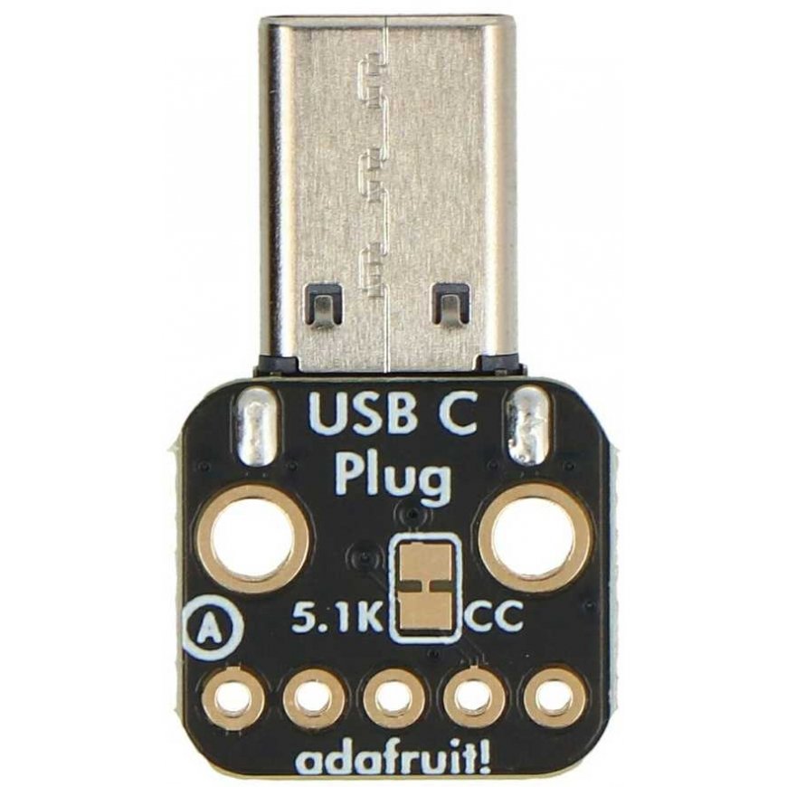 Module with USB Type-C Plug - Breadboard Connector - Adafruit 5978 – 3