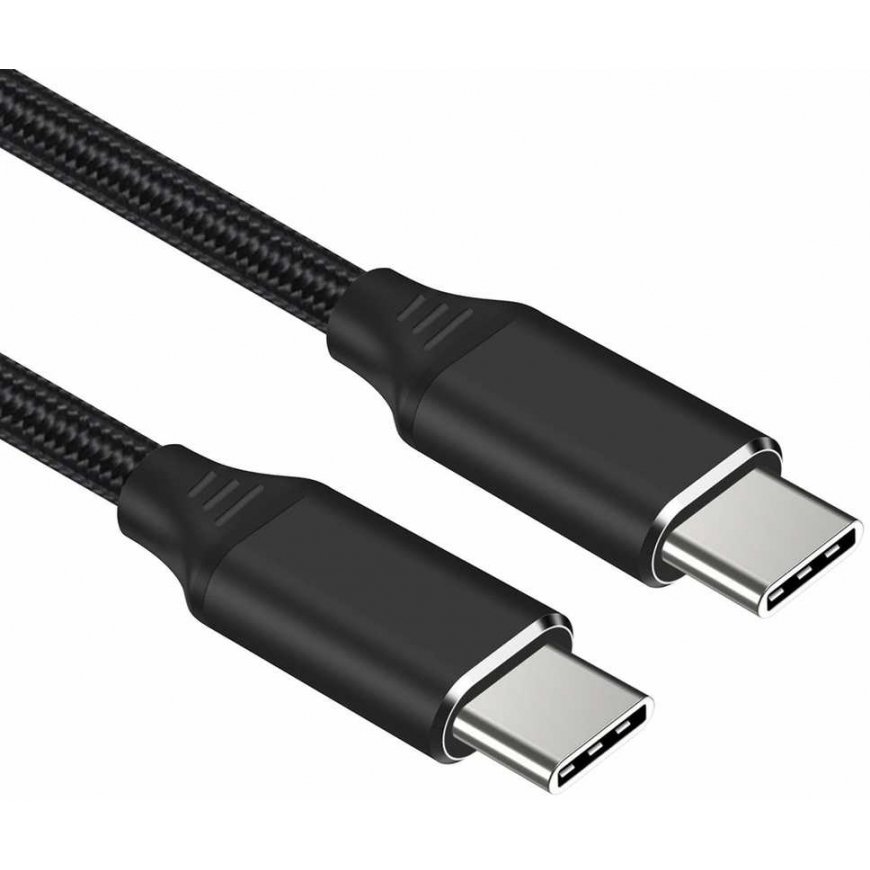 PremiumCord PREMIUMCORD cable USB-C M/M, 240W 480Mbps black cotton braid, 2m