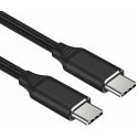 PremiumCord PREMIUMCORD cable USB-C M/M, 240W 480Mbps black cotton braid, 2m