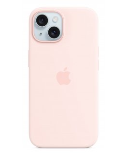 Apple iPhone 15 Silicone Case with MagSafe - Light Pink
