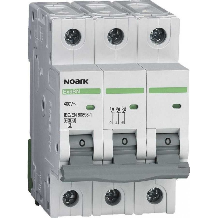 Noark NOARK Grandinės pertraukiklis 3P C 20A 6kA AC Ex9BN 100144