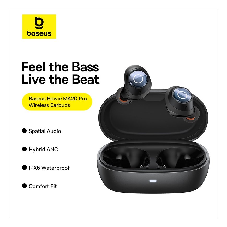 Baseus Bowie MA20 Pro TWS Wireless Headphones with ANC and IPX6