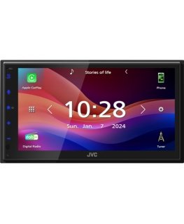 JVC KW-M595DBT automobilinis medijos imtuvas Juoda „Wi-Fi“ 22 W Bluetooth