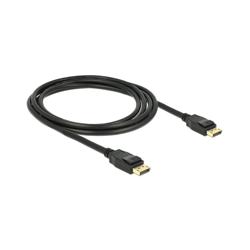 DeLOCK 2m Displayport 1.2a Melns