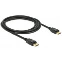 DeLOCK 2m Displayport 1.2a Melns DeLOCK 2m Displayport 1.2a Melns