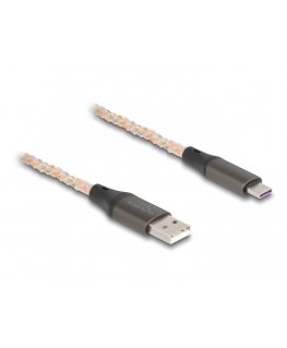 DeLOCK 88164 USB кабель USB 2.0 1 m USB A USB C Прозрачный