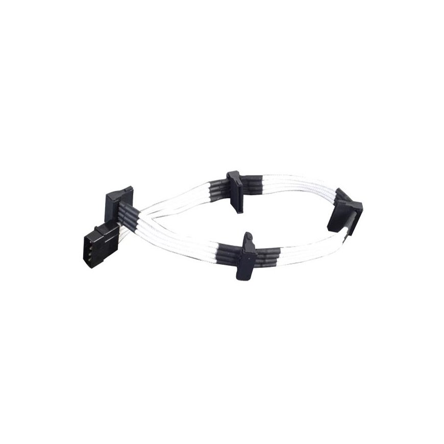 Silverstone 0.3m, Molex 4p/4xSATA 0,3 m – 4
