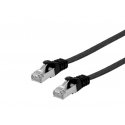 Equip 607697 tīkla kabelis Melns 0,5 m Cat6a U/FTP (STP) Equip 607697 tīkla kabelis Melns 0,5 m Cat6a U/FTP (STP)