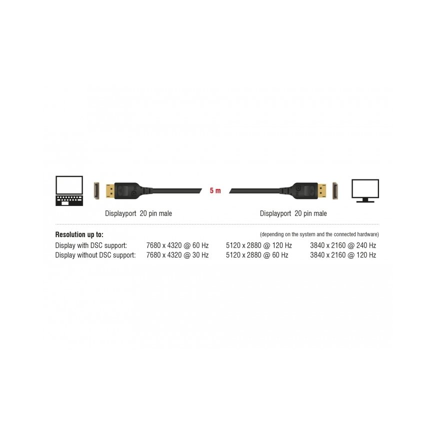DeLOCK 85661 DisplayPort kabelis 3 m Melns – 4