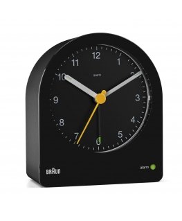 Braun BC22 Kvarca modinātājpulkstenis Melns, Dzeltens