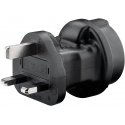 Goobay 95307 pistorasia-adapteri Tyyppi F Tyyppi G (UK) musta