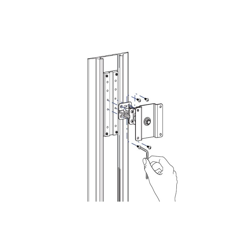 Ergotron Track Mount Bracket Kit Alumīnijs – 3