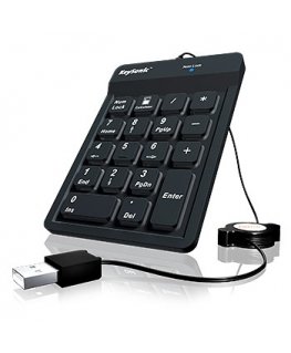KeySonic ACK-118BK ciparu klaviatūra Universāls USB Melns