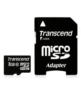 Transcend microSDXC/SDHC Class 10 8GB with Adapter
