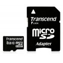 Transcend TS8GUSDHC10 zibatmiņa 8 GB MicroSDHC NAND Klases 10 Transcend TS8GUSDHC10 zibatmiņa 8 GB MicroSDHC NAND Klases 10