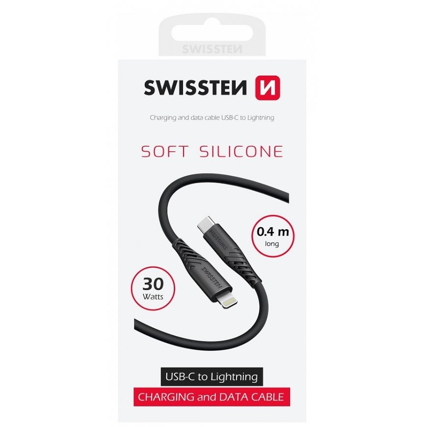 Swissten Soft Silicone USB-C - Lightning