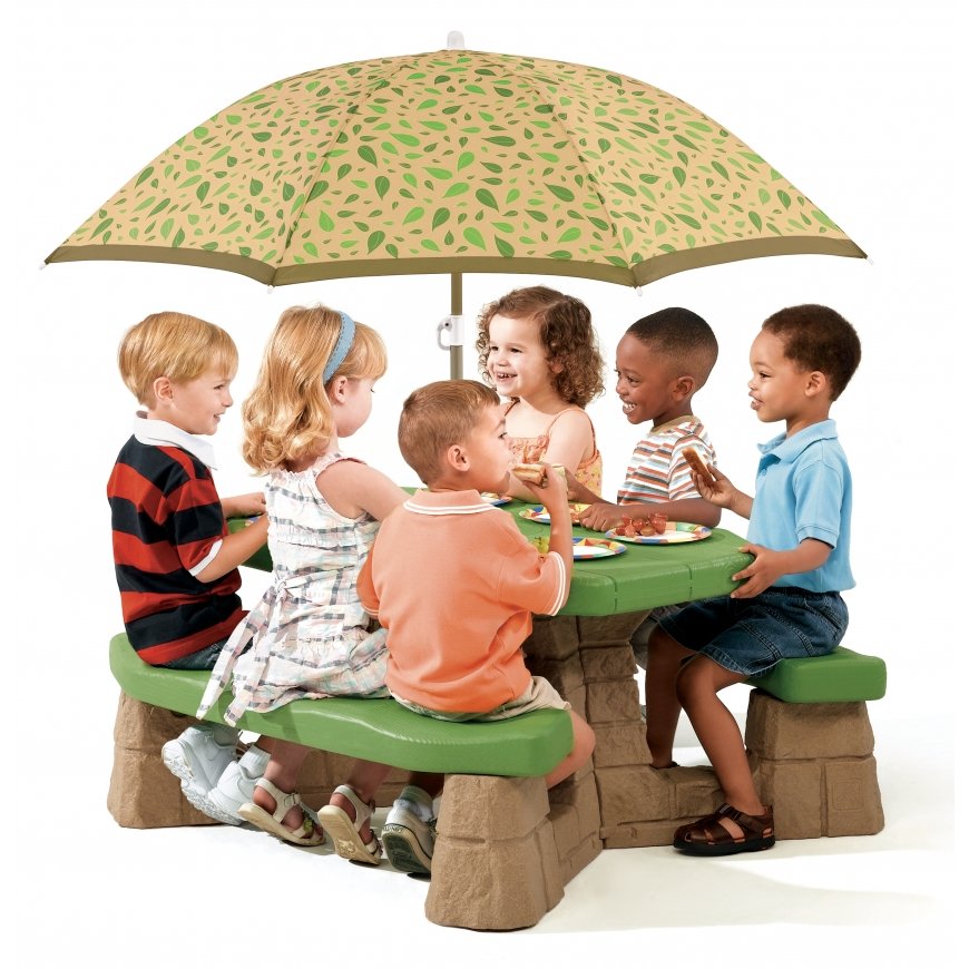 Step2 Naturally Playful Picnic Table With Umbrella – 2