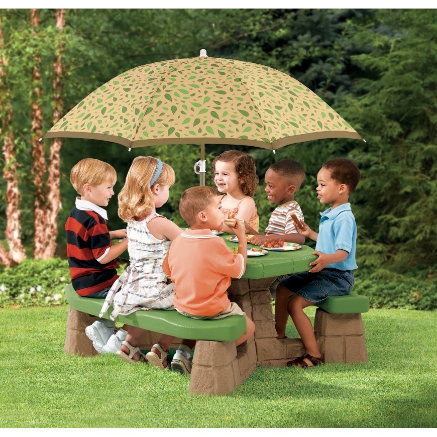 Step2 Naturally Playful Picnic Table With Umbrella – 3