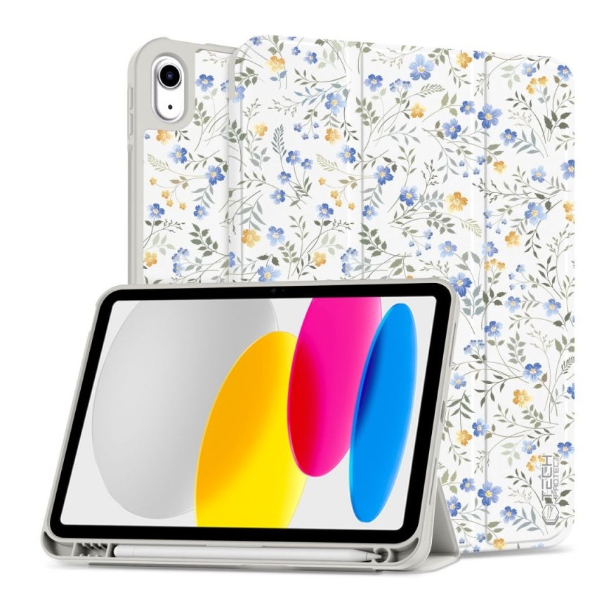 TECH-PROTECT SC Pen iPad 10.9” 10 / 2022 / 11” 11 / 2025 Kwiaty
