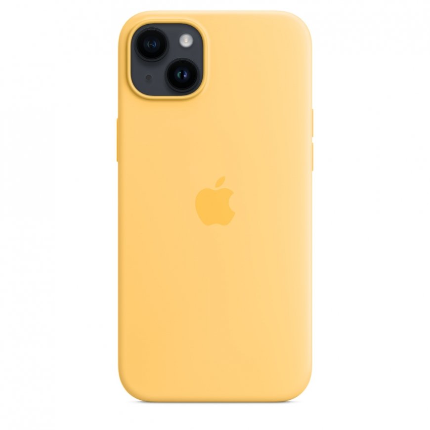 Apple iPhone 14 Plus Silicone Case with MagSafe - Sunglow – 3