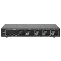 Techly IDATA DP-KVM4 KVM-lüliti Püstikmontaaž Must Techly IDATA DP-KVM4 KVM-lüliti Püstikmontaaž Must