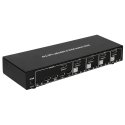Techly IDATA DP-KVM4 KVM-lüliti Püstikmontaaž Must Techly IDATA DP-KVM4 KVM-lüliti Püstikmontaaž Must
