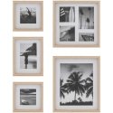 Photo frame Atmosphera Photo frame set, oak color ERIN, 5 frames in different sizes Photo frame Atmosphera Photo frame set, oak color ERIN, 5 frames in different sizes