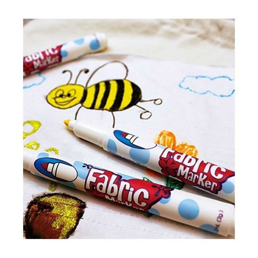 Felt-tip pens for decorating light fabrics Fabric Marker 560-10V, 10 pcs. – 3