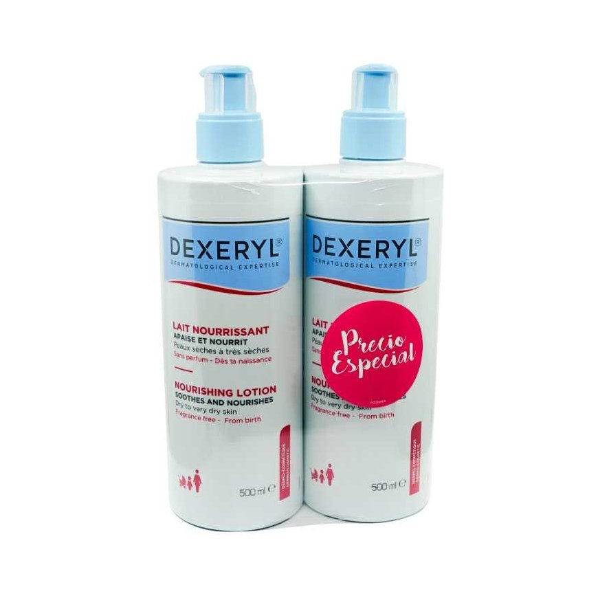 Ducray Dexeryl Duo maitininantis Losjonas 2x, 500 ml – 2