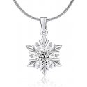 Silvego Silver pendant Snowflake with Swarovski zircons JJJP0811 Silvego Silver pendant Snowflake with Swarovski zircons JJJP0811