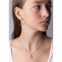 Silvego Sidabrinis pendant Snowflake with Swarovski zircons JJJP0811 Silvego Sidabrinis pendant Snowflake with Swarovski zircons JJJP0811