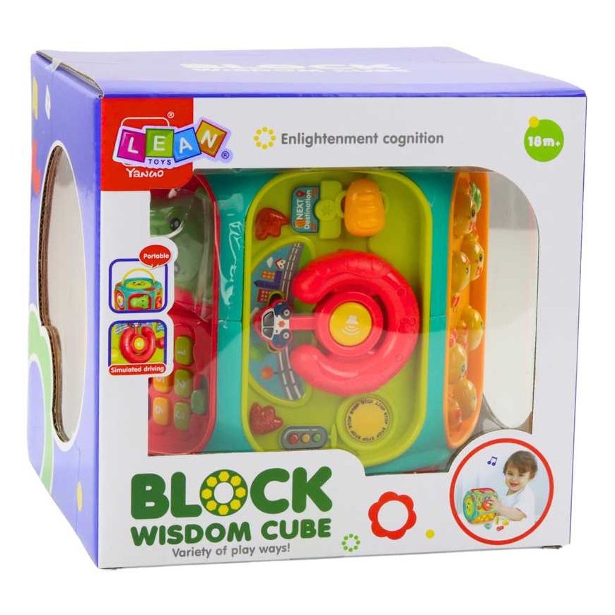 Lean Toys Interactive Educational Cube 8-in-1 – 4