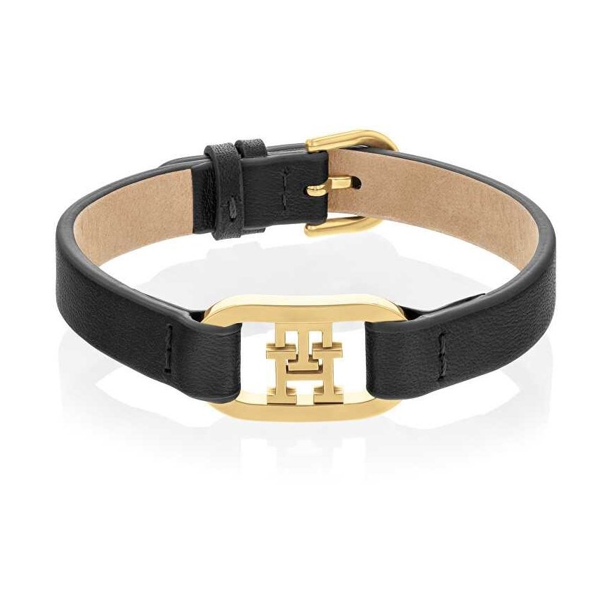 Tommy Hilfiger musta nahkaranneke 2780830
