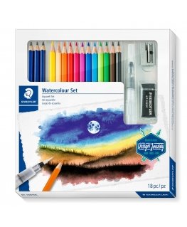 Staedtler 146 10C Melns, Zils, Bordo, Brūns, Zaļš, Gaiši Zils, Gaiši zaļš, Mauve, Oranžs, Persiku, Sarkans, Dzeltens 15 pcs