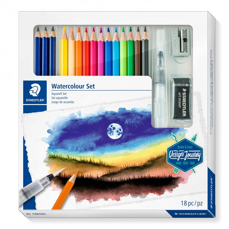 Staedtler 146 10C Must, Sinine, Bordoo, Pruun, Roheline, Helesinine, Heleroheline, Mauve, Oranž, Vir