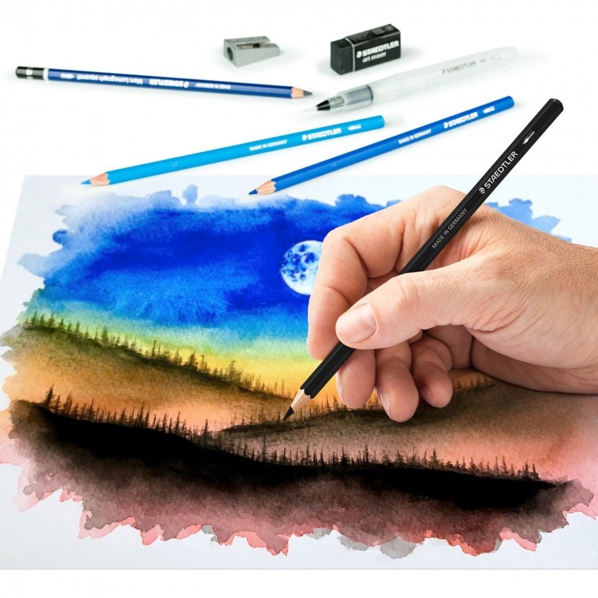 Staedtler 146 10C Black, Blue, Bordeaux, Brown, Green, Light Blue, Light Green, Mauve, Orange, Peach – 3