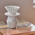 ORIGAMI - Dripper Holder - Resin and PET Grain Baltas ORIGAMI - Dripper Holder - Resin and PET Grain Baltas