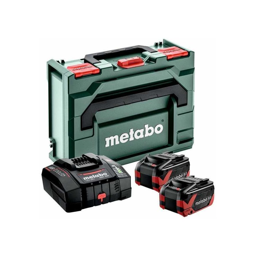METABO akumuliatorius 18V 4,0Ah LIHD XTREME 2vnt.. + Įkroviklis ASC 290