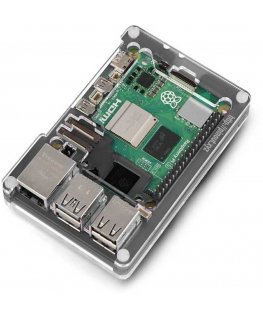 Pibow Coupe 5 - kotelo Raspberry Pi 5:lle - Ninja - PiMoroni PIM677