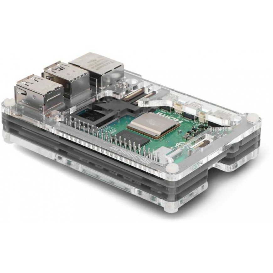 Pibow Coupe 5 - kotelo Raspberry Pi 5:lle - Ninja - PiMoroni PIM677 – 3