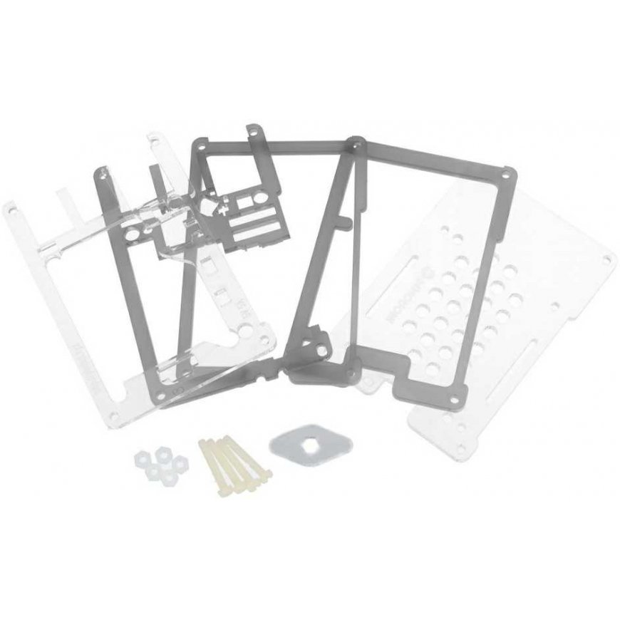 Pibow Coupe 5 - kotelo Raspberry Pi 5:lle - Ninja - PiMoroni PIM677 – 4