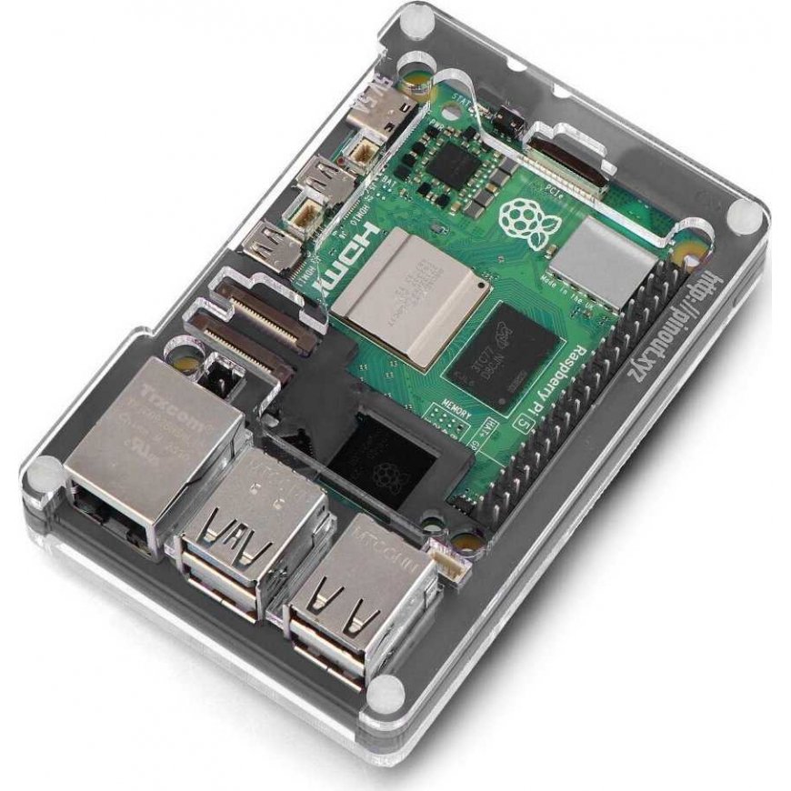 Pibow Coupe 5 - case for Raspberry Pi 5 - Ninja - PiMoroni PIM677 – 5