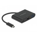 DeLOCK 64091 sülearvuti dokk ja pordireplikaator USB 3.2 Gen 1 (3.1 Gen 1) Type-C Must DeLOCK 64091 sülearvuti dokk ja pordireplikaator USB 3.2 Gen 1 (3.1 Gen 1) Type-C Must