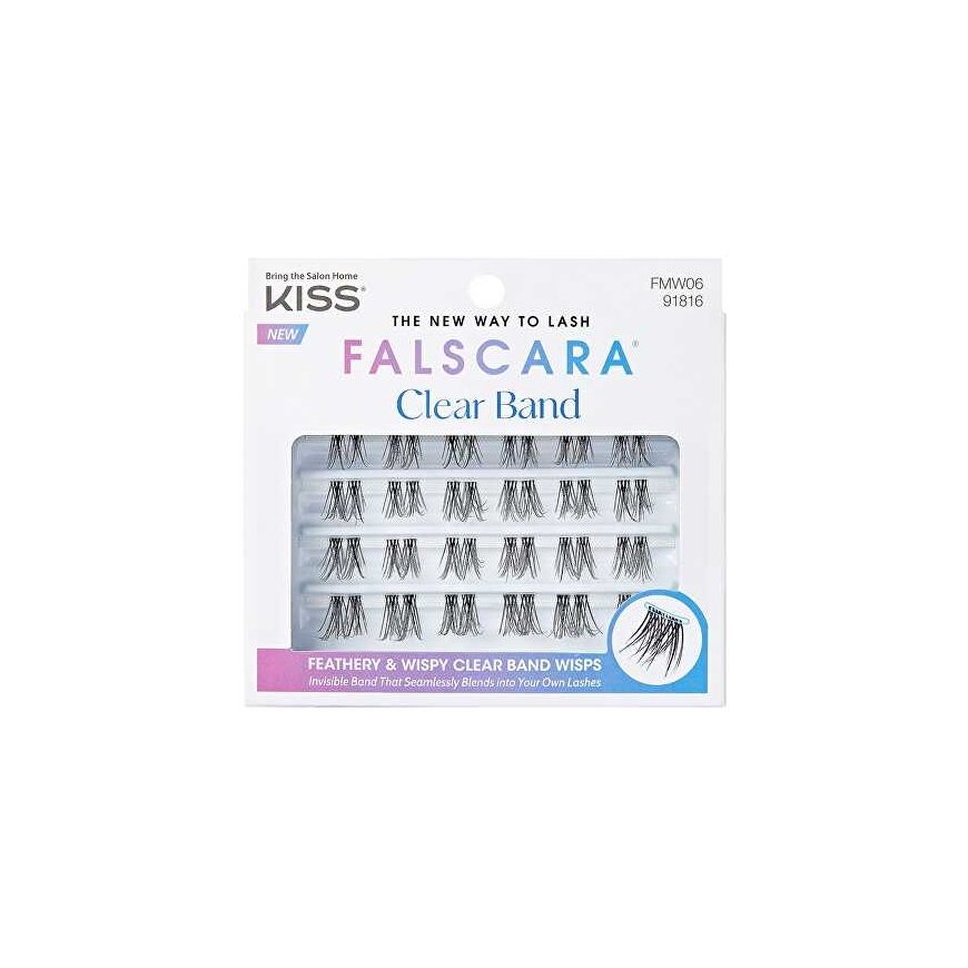 Kiss False eyelashes Falscara Multipack - Clear band dirbtinės blakstienos