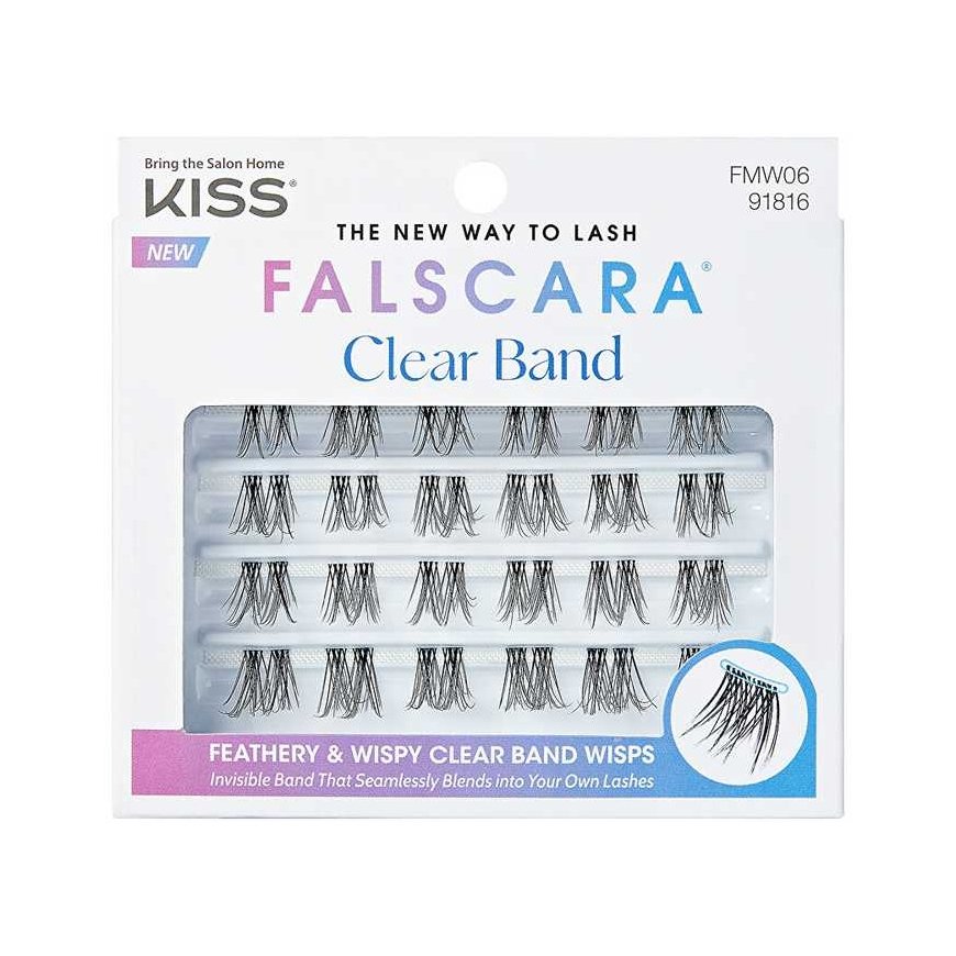 Kiss False eyelashes Falscara Multipack - Clear band dirbtinės blakstienos – 4