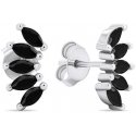Brilio Silver Brilio Silver Unmissable silver earrings with black zircons EA596WBC Brilio Silver Brilio Silver Unmissable silver earrings with black zircons EA596WBC